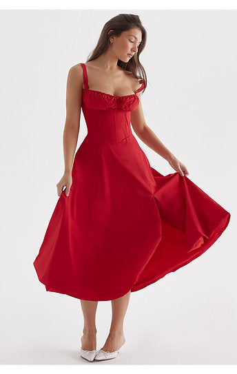 Elena — Vestido corset midi