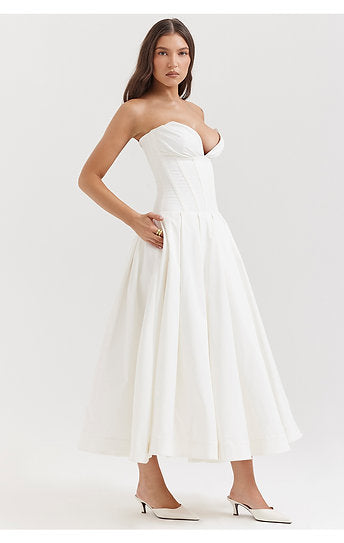 Eloise — Vestido midi con bolsillos