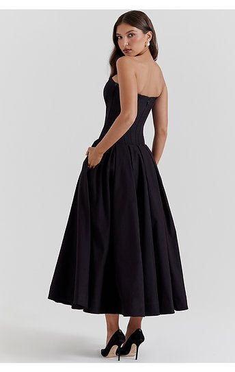 Eloise — Vestido midi con bolsillos