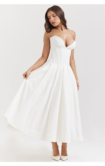 Eloise — Vestido midi con bolsillos