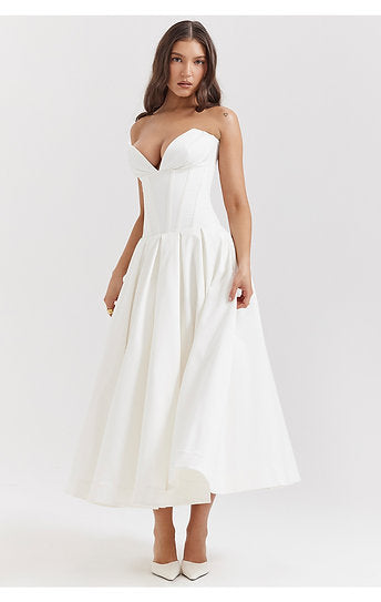 Eloise — Vestido midi con bolsillos
