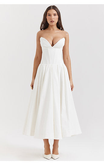 Eloise — Vestido midi con bolsillos