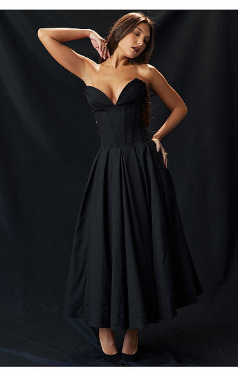 Eloise — Vestido midi con bolsillos