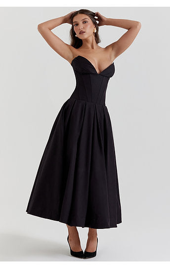 Eloise — Vestido midi con bolsillos