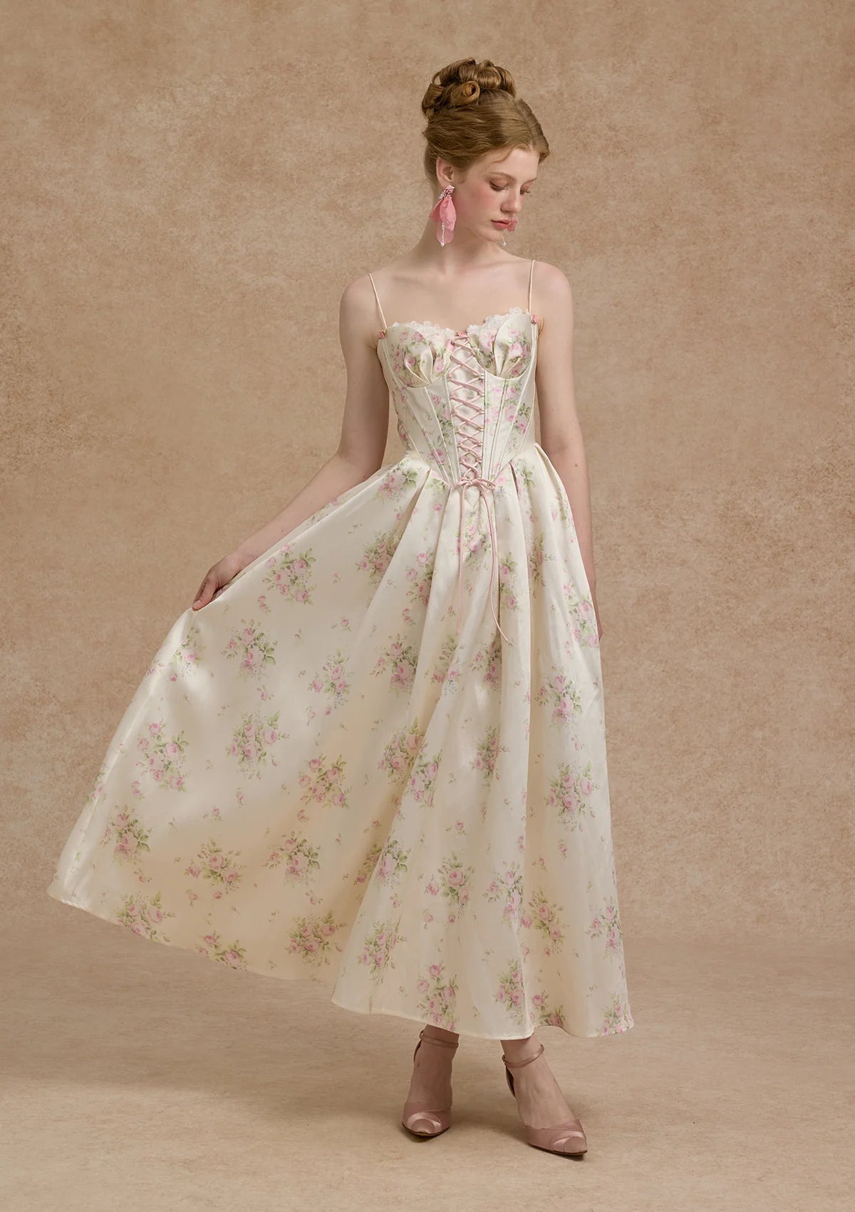 Elvira — Vestido maxi corset