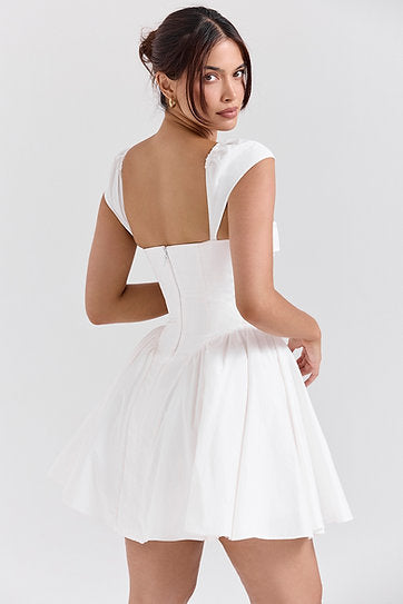 Emilie — Vestido mini con botones