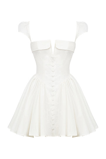 Emilie — Vestido mini con botones