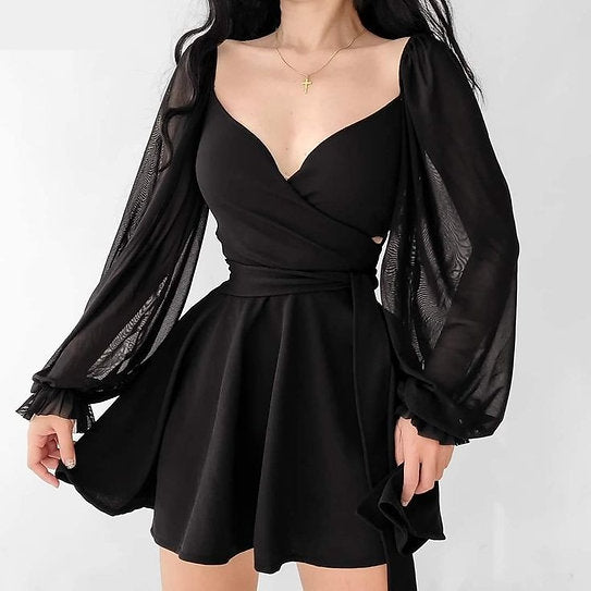 Estella — Vestido mini con lazo