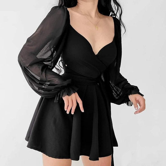 Estella — Vestido mini con lazo