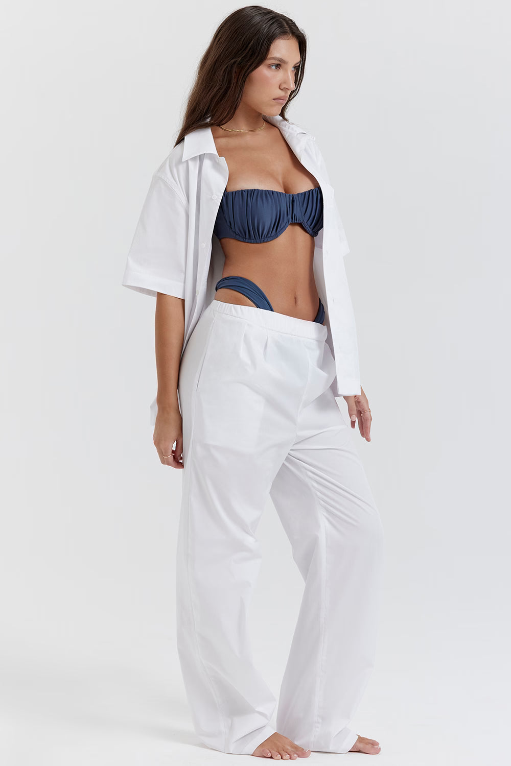 Francine — Conjunto playero: camisa y pantalón