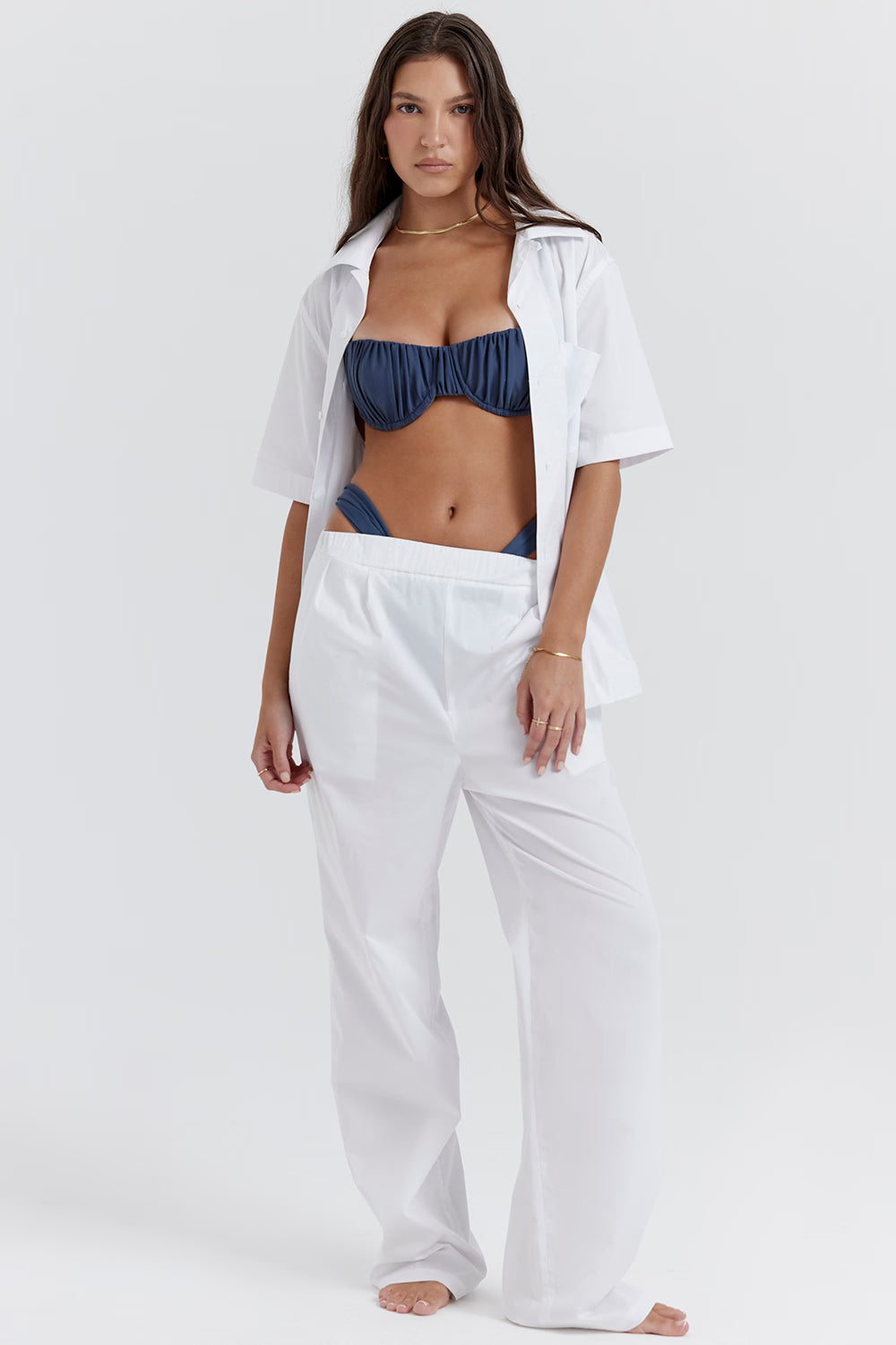 Francine — Conjunto playero: camisa y pantalón