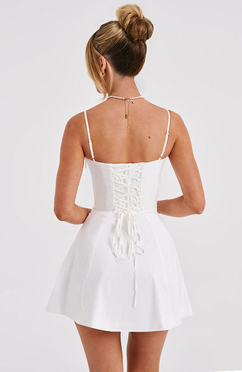 Giselle — Vestido mini corset con lazo en busto