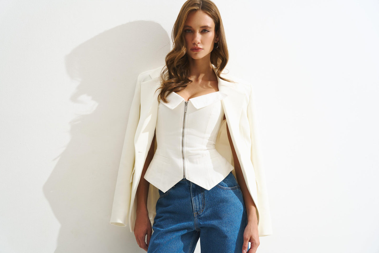 Grace — Blusa corset con cierre