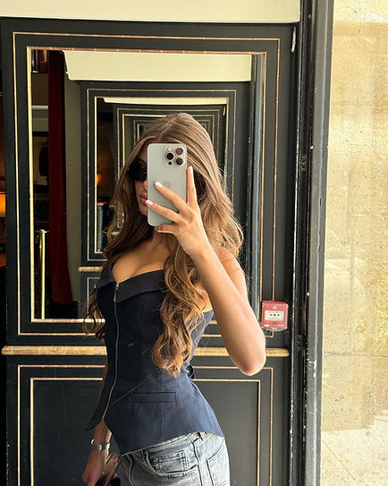 Grace — Blusa corset con cierre