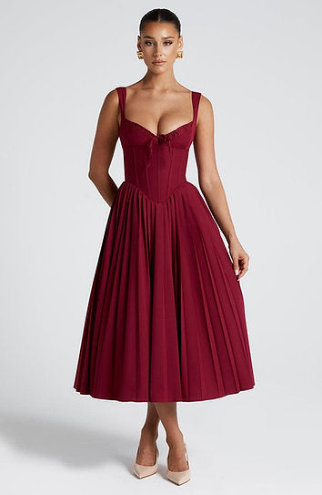Hilary — Vestido midi corset