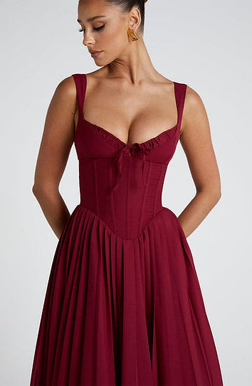 Hilary — Vestido midi corset
