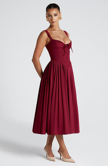Hilary — Vestido midi corset