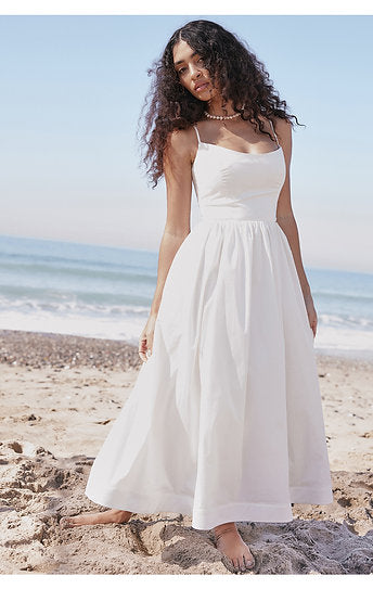Inara — Vestido midi con bolsillos