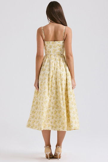 Inara — Vestido midi con bolsillos