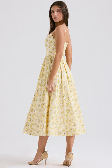 Inara — Vestido midi con bolsillos