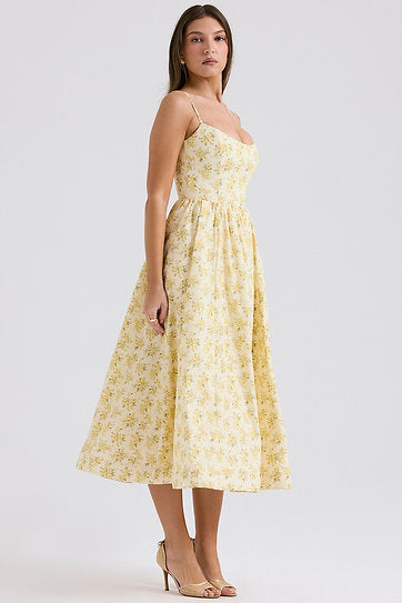 Inara — Vestido midi con bolsillos