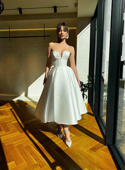 Jennie — Vestido midi corset strapless