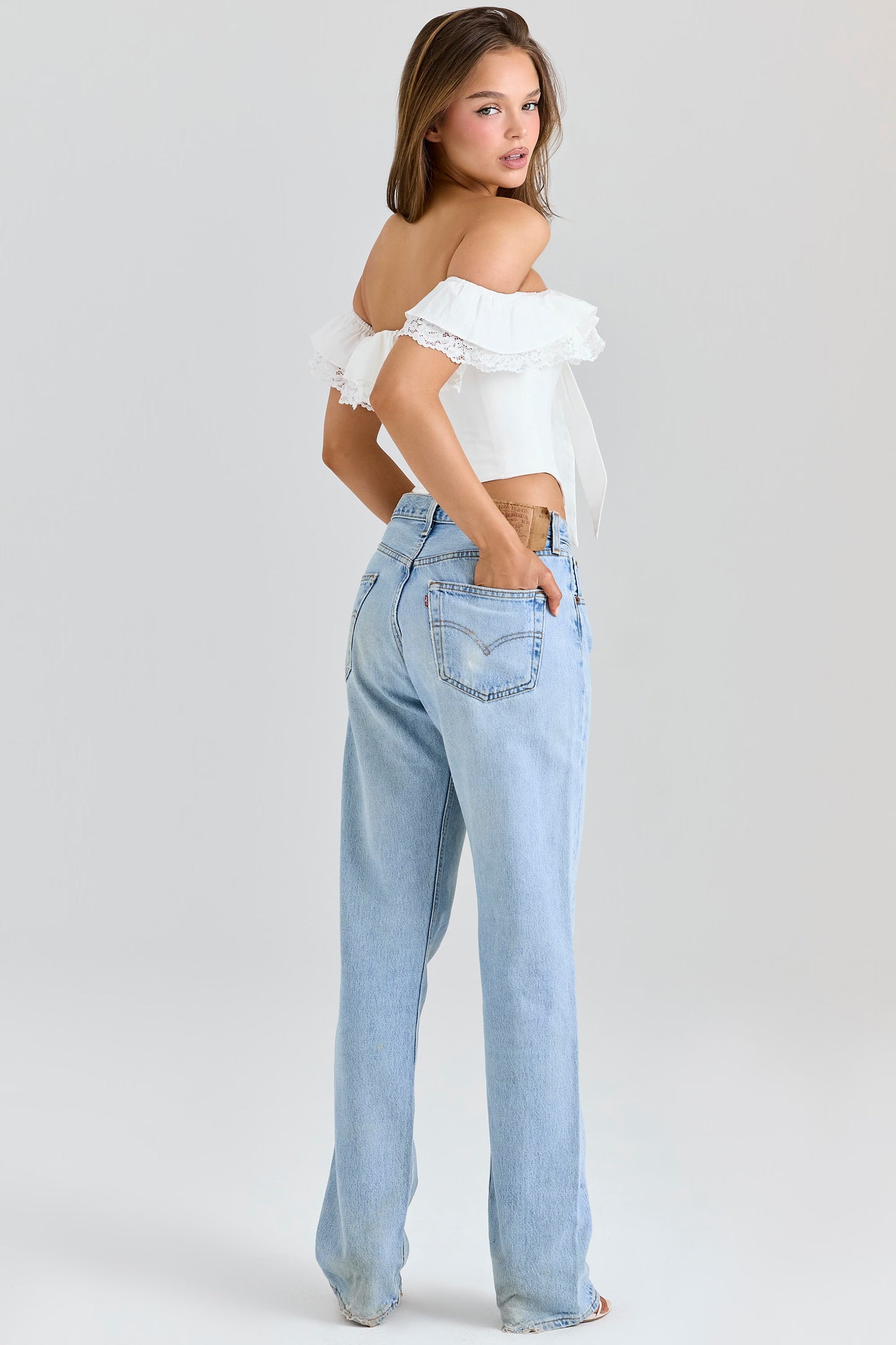 Judy — Blusa con volantes y lazo