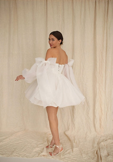Juliette — Vestido mini corset con lazos