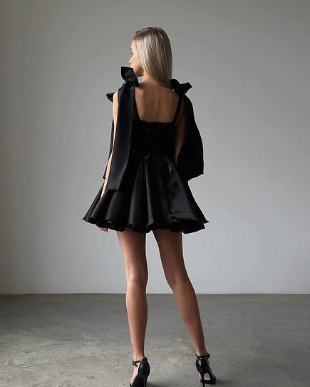 Kailani — Vestido mini corset con lazos