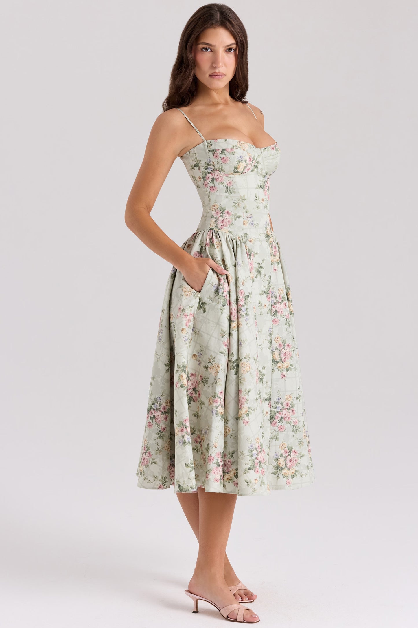 Luvia — Vestido midi con golas