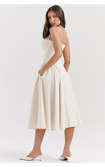 Luvia — Vestido midi con golas