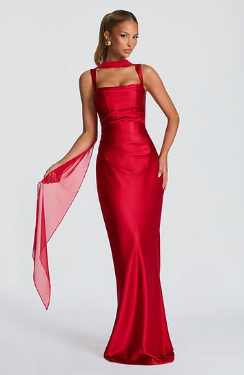 Lylian — Vestido maxi corset