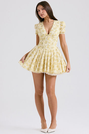 Mabel — Vestido mini escotado