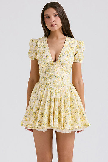 Mabel — Vestido mini escotado