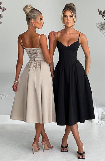 Marcelline — Vestido midi corset