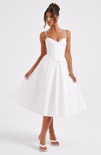 Marcelline — Vestido midi corset