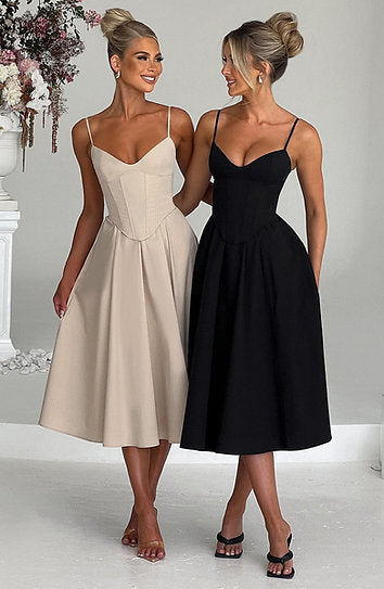 Marcelline — Vestido midi corset