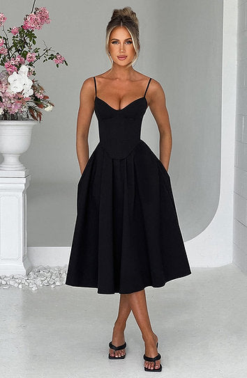 Marcelline — Vestido midi corset
