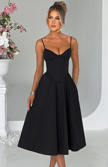 Marcelline — Vestido midi corset