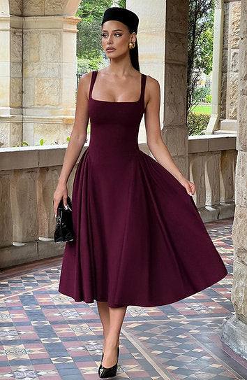 Mathilda — Vestido midi con volantes