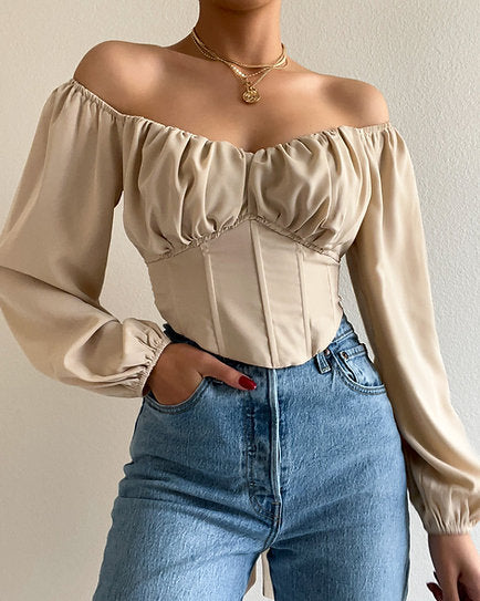 Megan — Blusa con lazo
