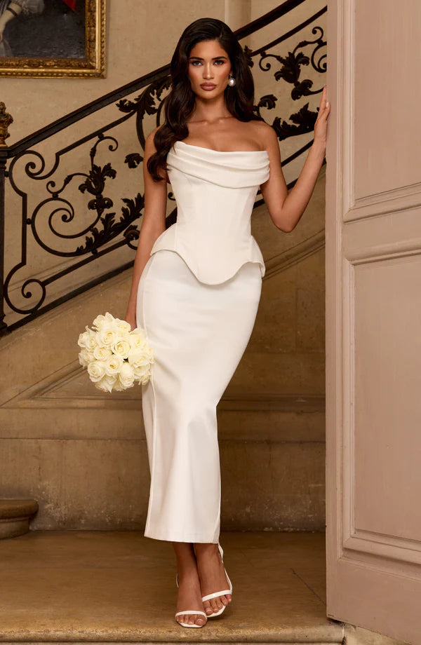 Michelle — Falda midi con abertura
