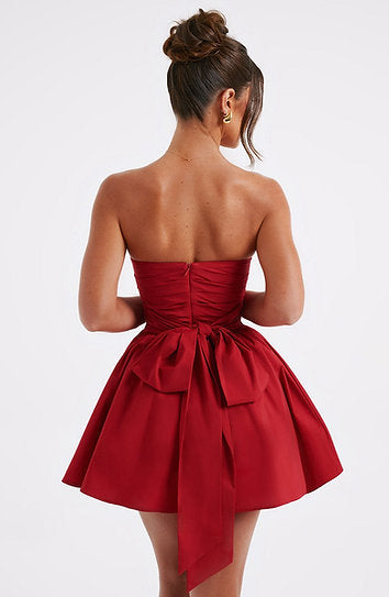 Mila — Vestido mini con lazo