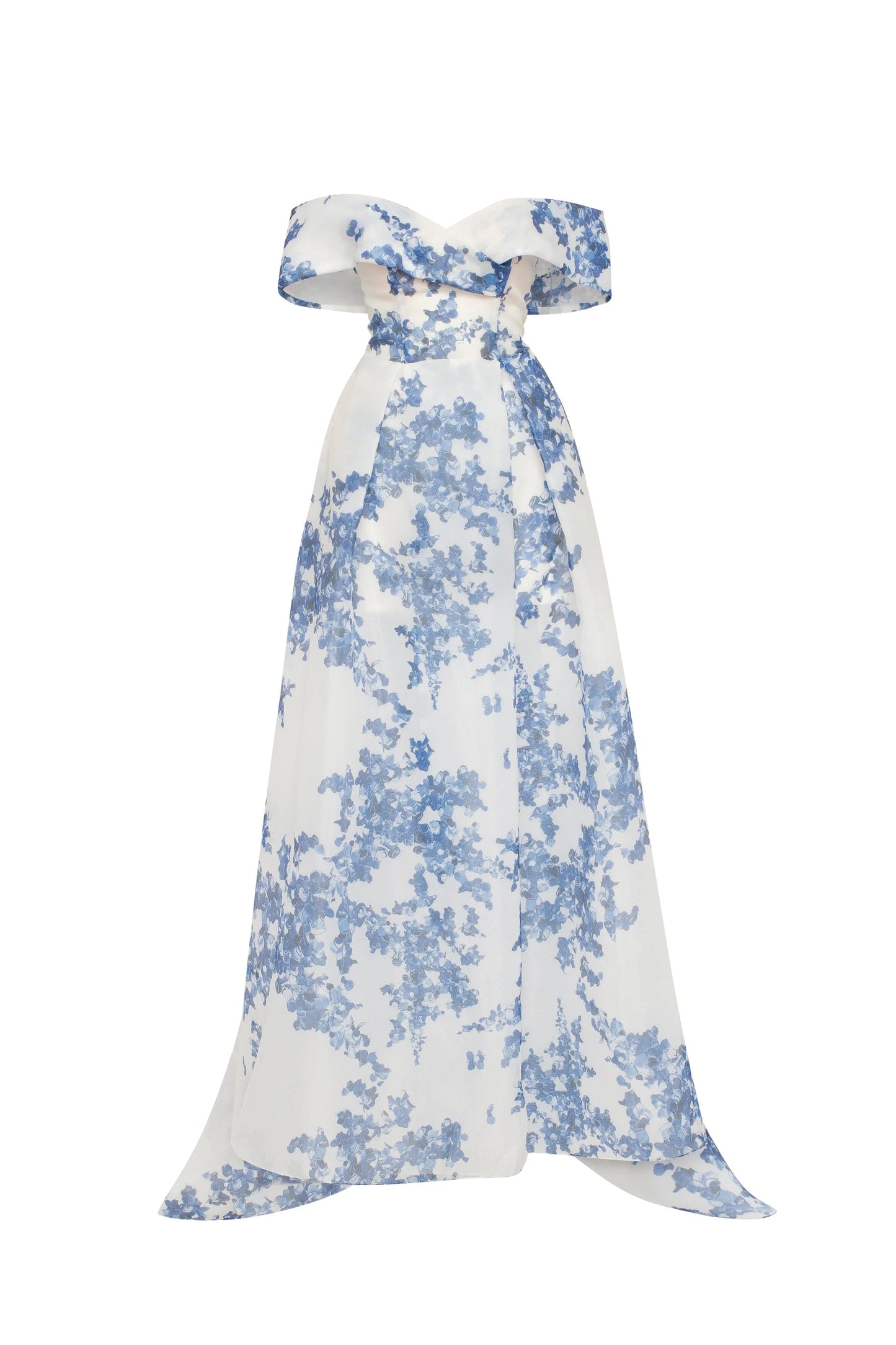 Milana — Vestido maxi mangas caídas