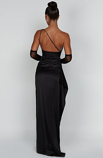 Milena — Vestido maxi con volante