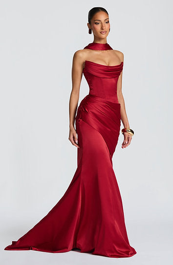 Minerva — Vestido maxi corset
