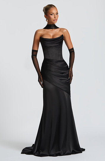Minerva — Vestido maxi corset