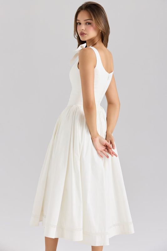 Miranda — Vestido midi con moños