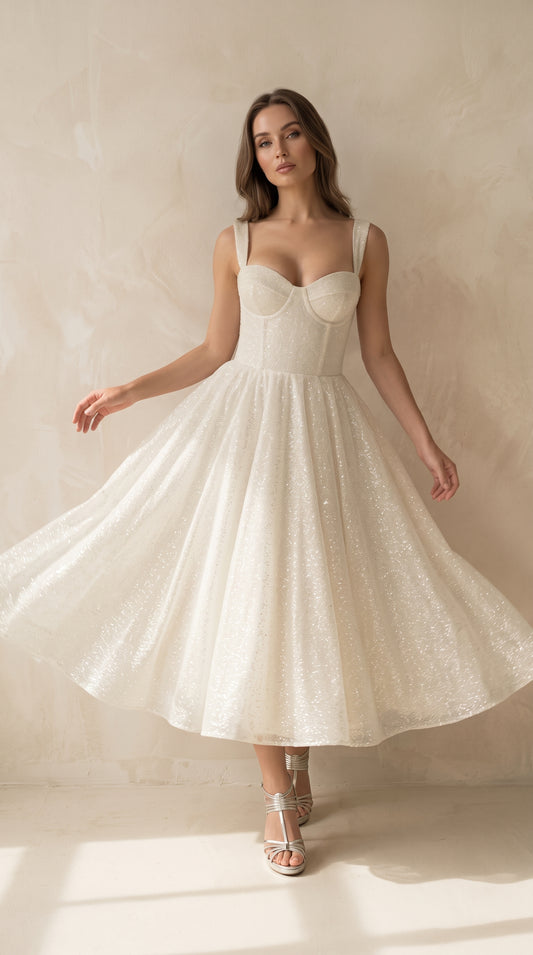 Mirtha — Vestido midi corset