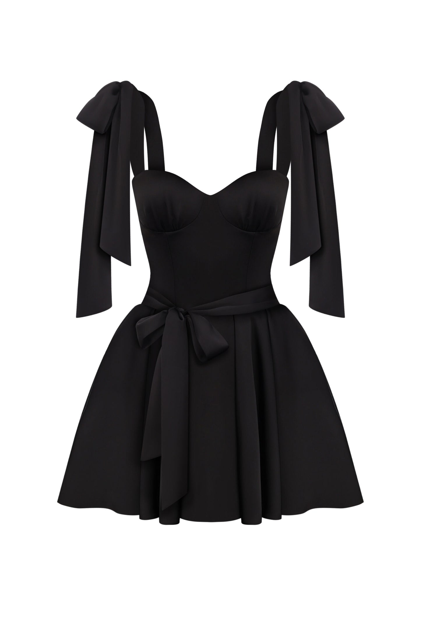 Nelia — Vestido mini corset con lazos